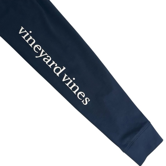 🎄 Vineyard Vines T-Shirt L Holiday 2017 Long Sleeve Navy - Picture 3 of 8